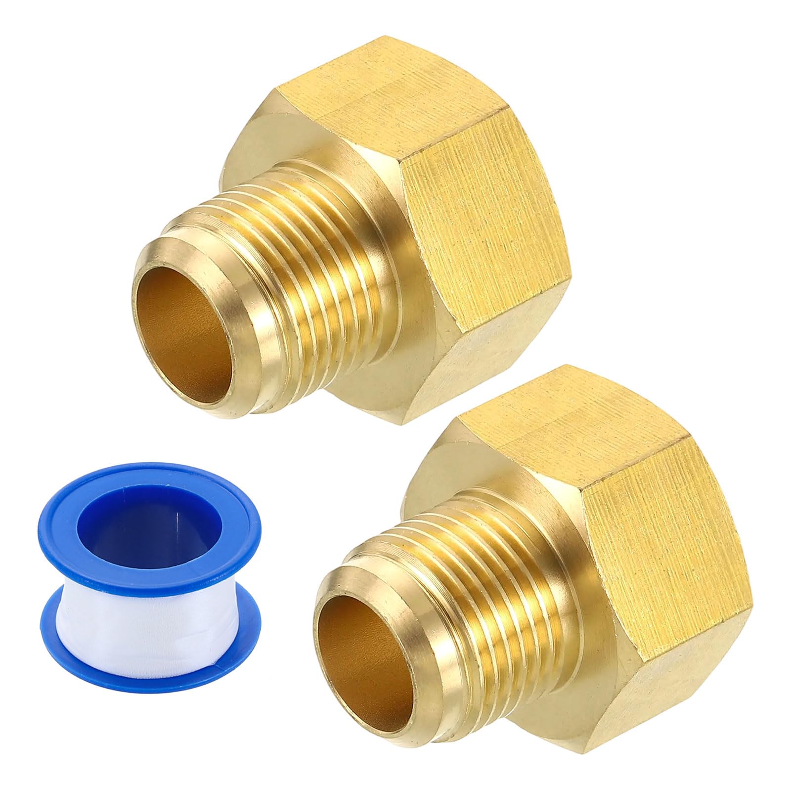 Adaptador de tubo acampanado de latón duradero de 5/8 a 3/4 SAE para HVAC sin fugas
