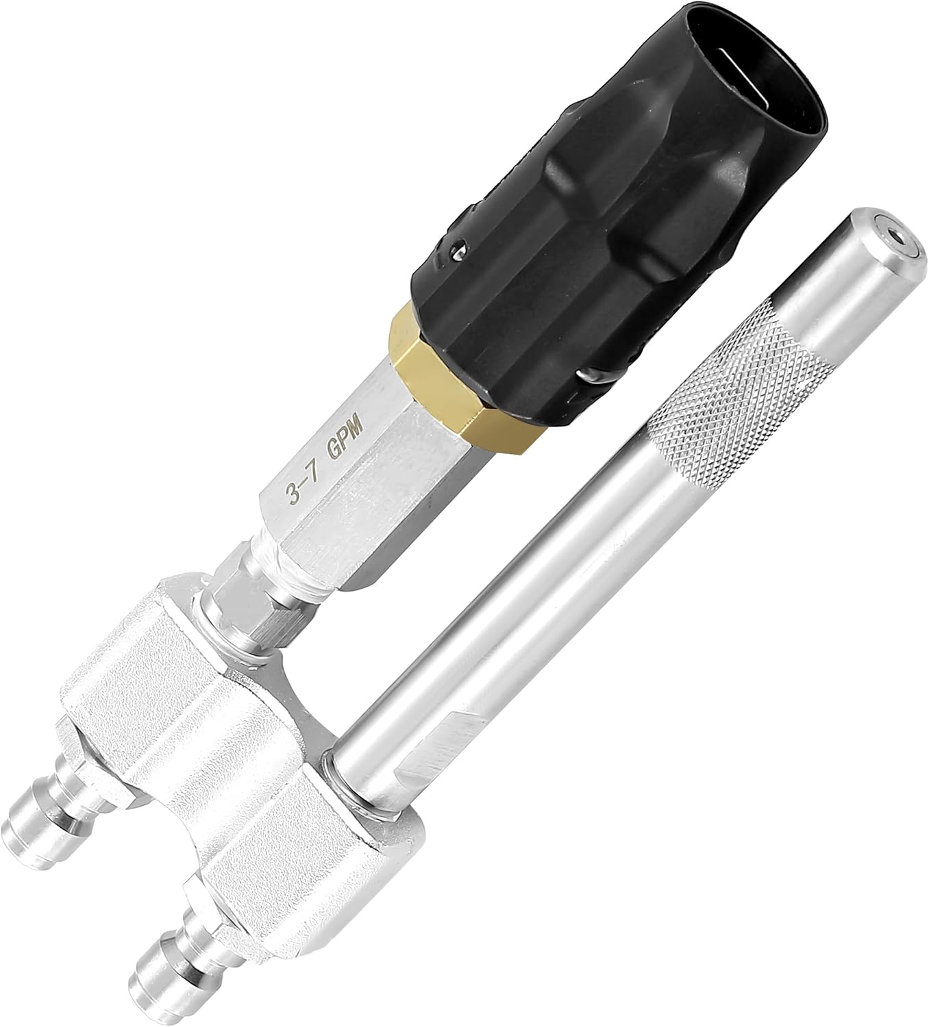 M5 Twist Nozzle for Pressure Washer - Adjustable Long Range Shooter Tip with 1/4" Quick Connect, 3-7 GPM High Reach Soap Nozzle for Soft Wash & Downstream Cleaning