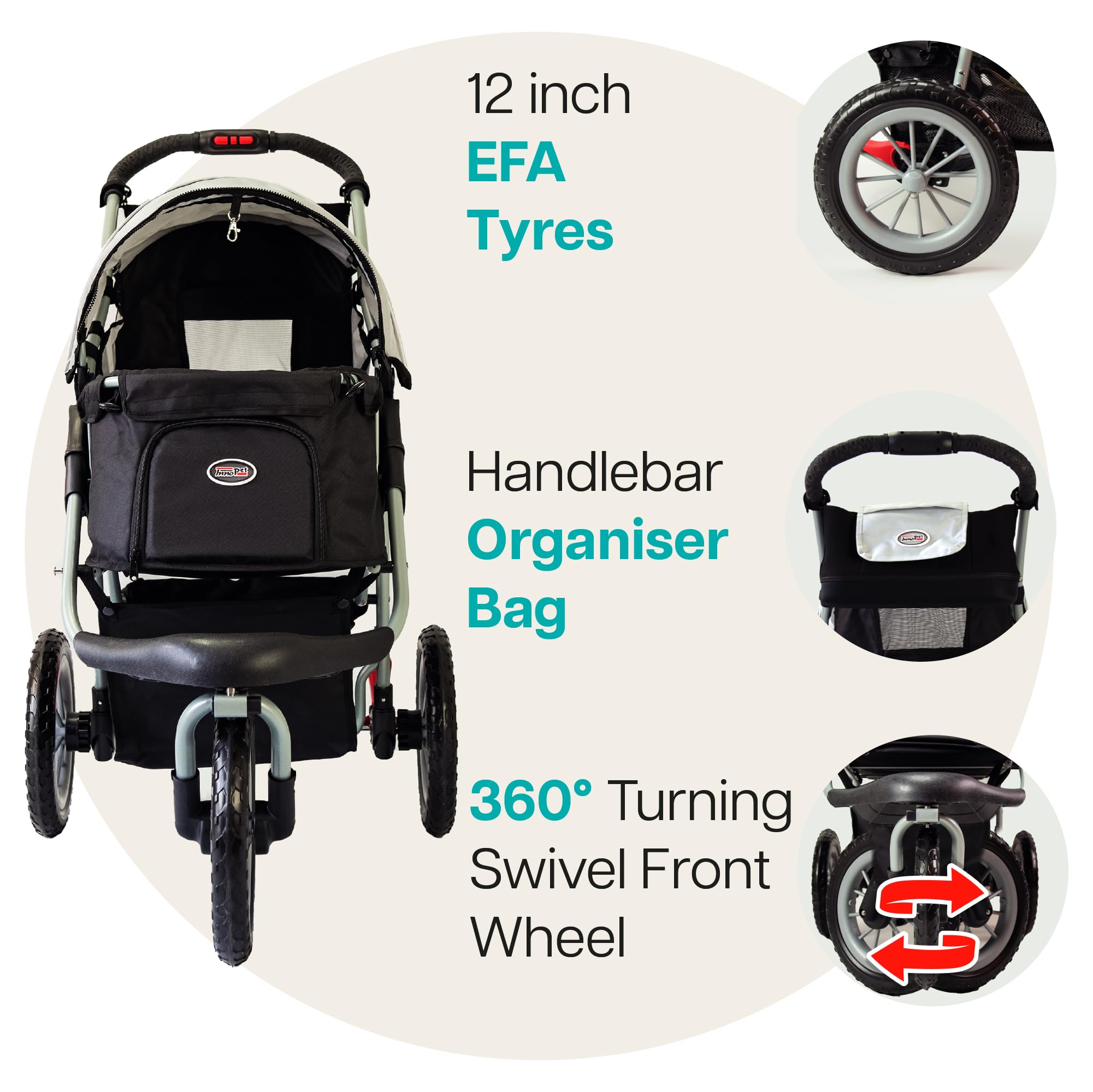 Innopet IPS-071/BS Buggy Comfort EFA ECO, wielokolorowy