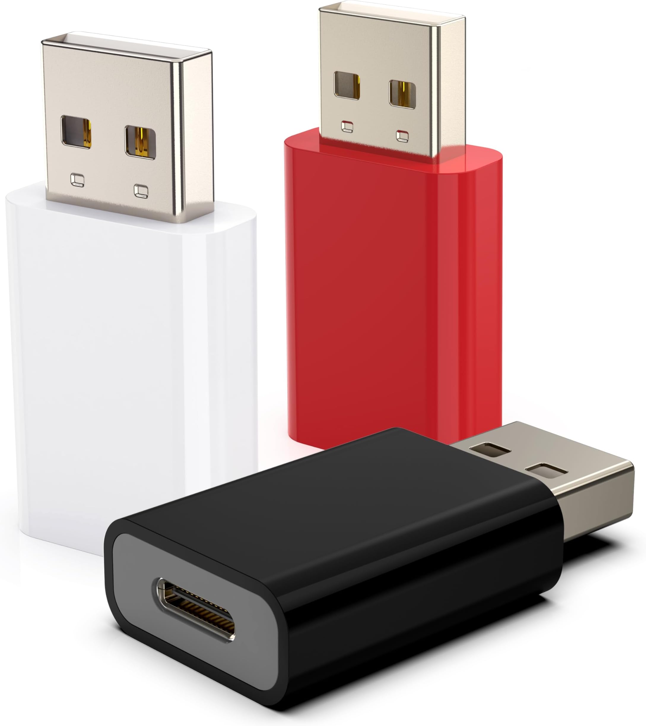 USB to USB-C Adapter,Type-C Female to USB-A Male Adapter Compatible with Apple MagSafe,Watch 10/9/8/7/SE/Ultra,Car,iPhone 16 15 14 13 12 Mini Pro Max,iPad,Galaxy,Pixel 5,CarPlay,Wall Plug