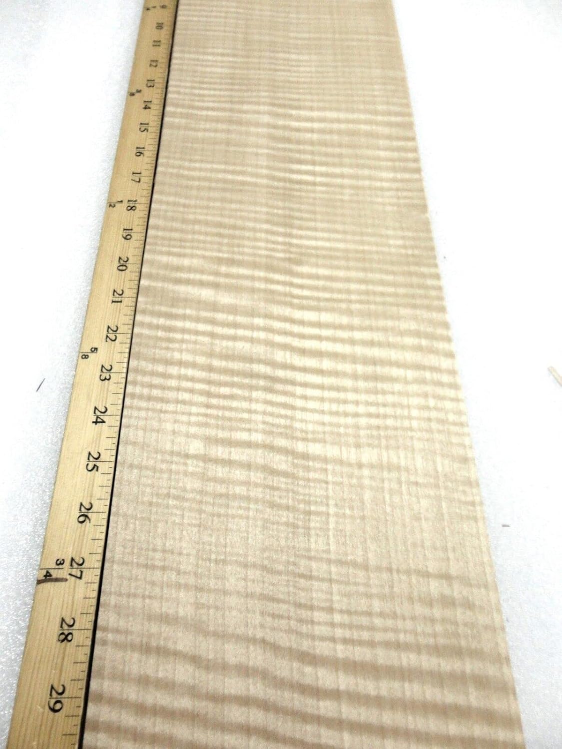 Anigre Figured Wood Veneer 7" x 26" raw no Backing 1/42" Thickness AAA Grade