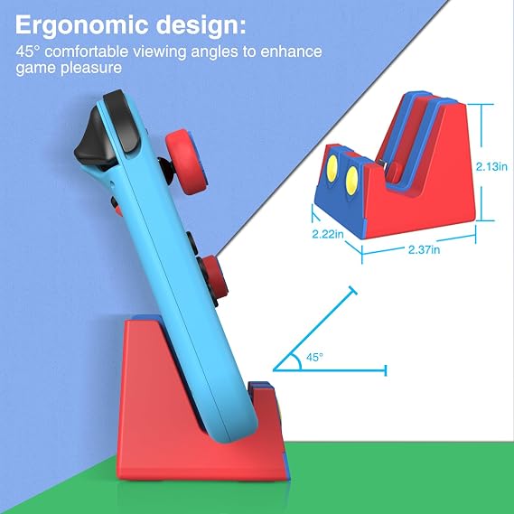 Switch charging station for HEIYING Nintendo Switch/Lite/OLED, Portable charging stand with Type C connection for easy charging of the console