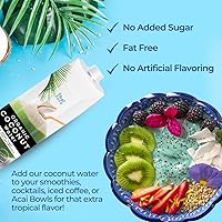 Vista 5 de Thai Coco - Agua de coco orgánica sin azúcar añadida - 100% natural y orgánica - Certificado orgánico USDA - Certificado Kosher - Fabricado