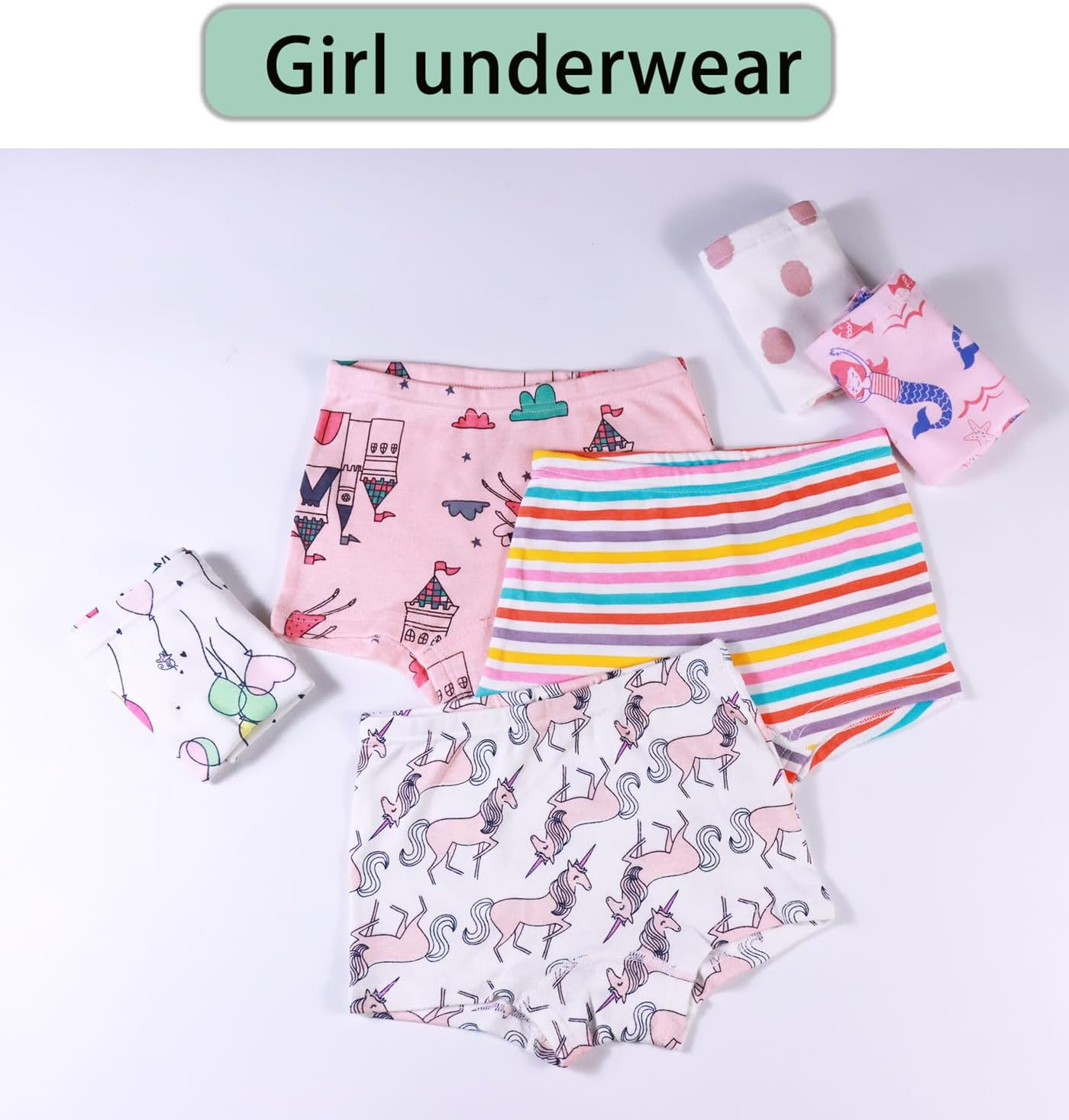 Boboking Soft Cotton Girls' Panties Boyshort Little Girls' Underwear Toddler Undies - Image 2