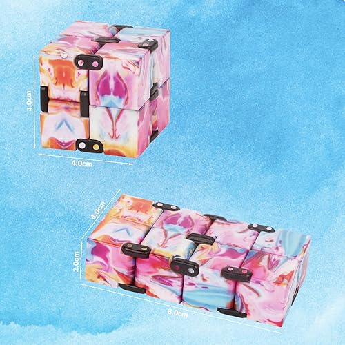 Miniatura 5 de Fidget Infinity Cube Toys Fidget Cubes Hand Held Magic Cube Cool Stuff Gadgets Cosas Regalos de Cumpleaños Únicos Niños Niñas Adultos Ansiedad