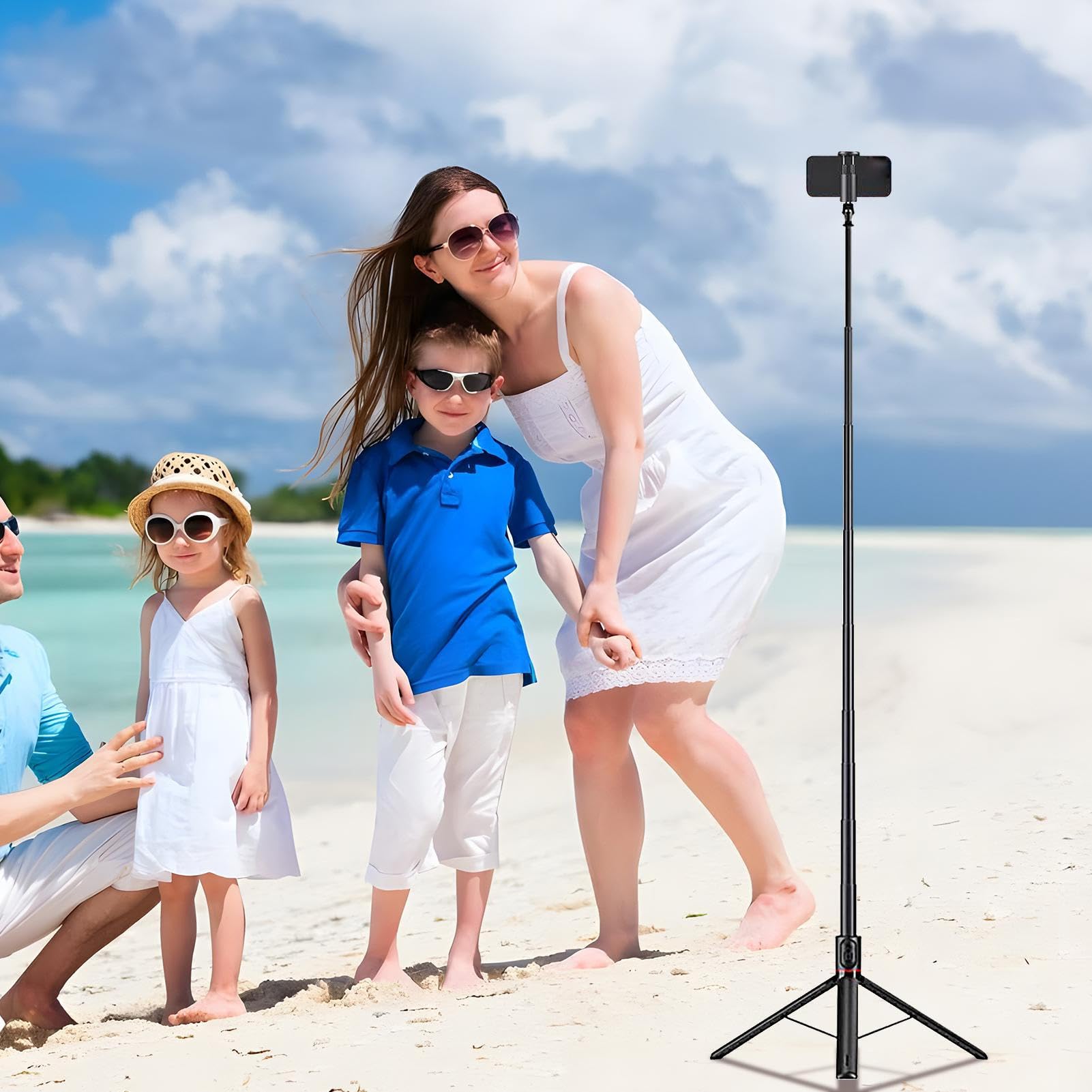 Selfie Stick Telefono Supporto Magnetico Rotante A 360 Gradi | Selfie Stick Treppiede Live Streaming E Registrazione Video Per Palestra Cucina Backpacking Famiglia