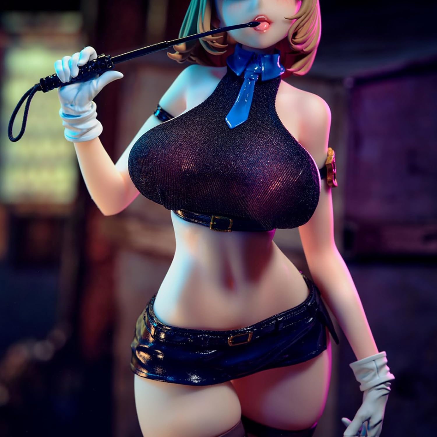 Zatanend Anime Figure 1/6 Vice City Female Sheriff with Tracking Eye Gril Figure Models Desktop Decoration Home Gift