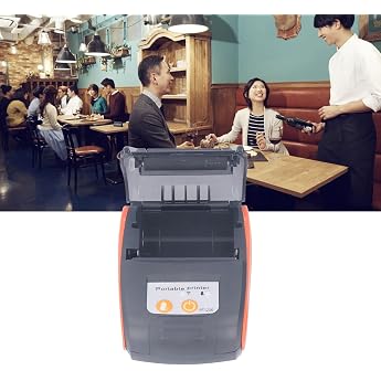Bewinner Bluetooth Receipt Printer Portable 58 mm MiniPos Printer Personal Invoice POS Receipt Printer Mobile Wireless Thermal Printer for Restaurant Sale With