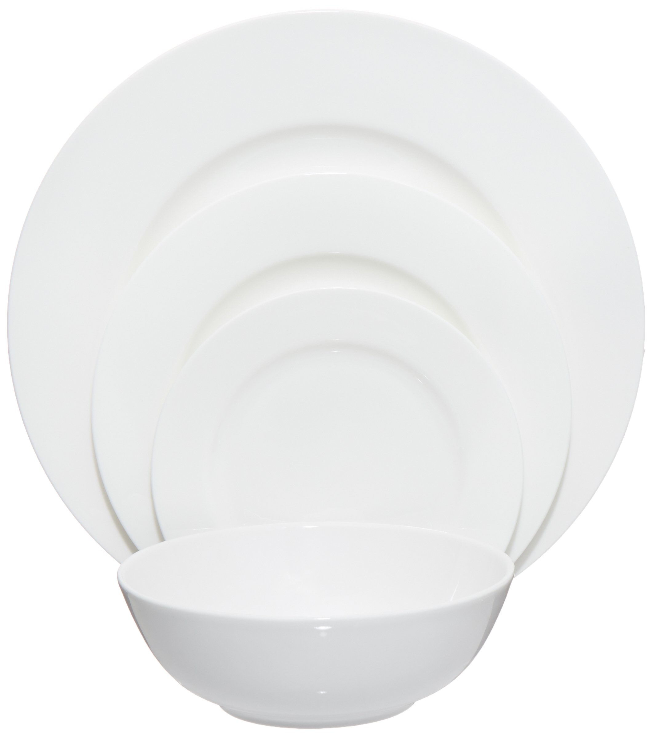 Amazon.co.jp: Lenox クラシックホワイト食器16点セット : ホーム