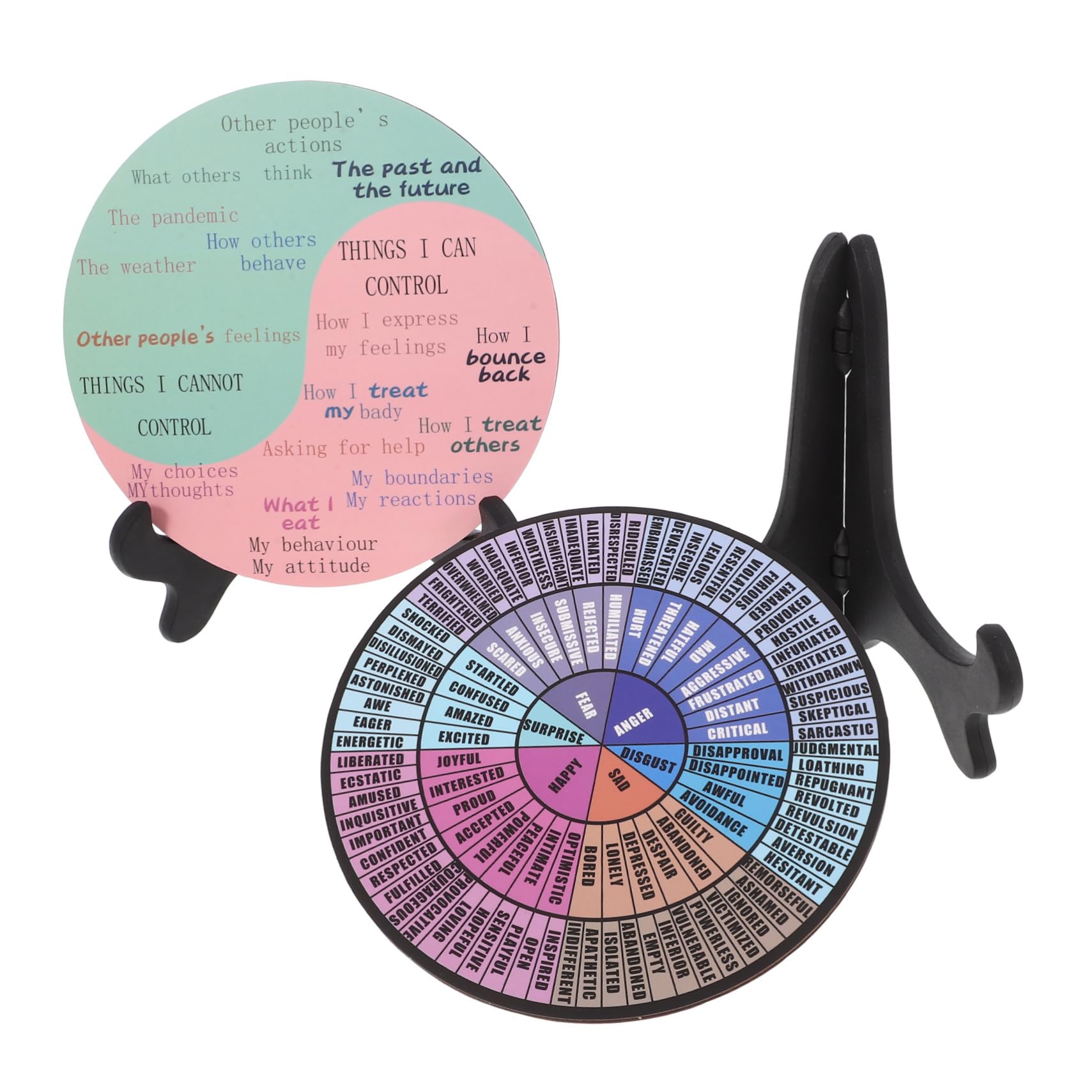 TEHAUX 10stücke Emotion Wheel Dekoration Mit Ständer Für Desktop Büro Psychische Stilvolle Farbgestaltung Für Zuhause Und Arbeitsumgebung