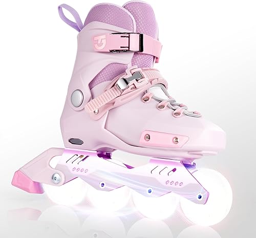 SWAY Patines en línea ajustables para niños, adolescentes y adultos, todas las ruedas iluminan patines de alto rendimiento para niños y niñas,