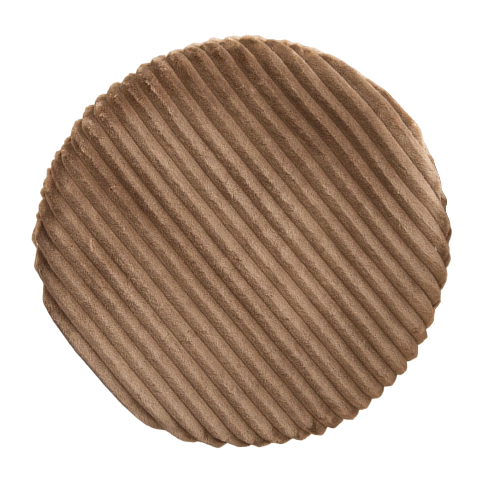 BELOWSYALER Stretchable Comfortable Flannel Cushion Cover Removable Washable Seat Slipcover Ideal for Sofa or Chair Flannel Round Pillow Cover