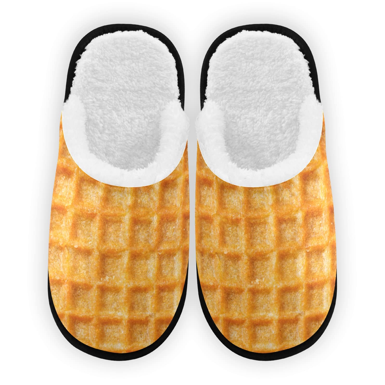 Umidedor Waffles Mens Slippers, Soft Memory Foam Non-Slip Indoor House Slippers Home Shoes for Bedroom Hotel Travel Spa