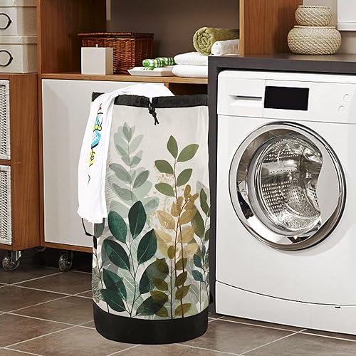 Vista 161 de Mochila de lavandería con correas ajustables para el hombro, bolsa de lavandería sucia para viajes, campamento, universidad, resistente, Rosa floral