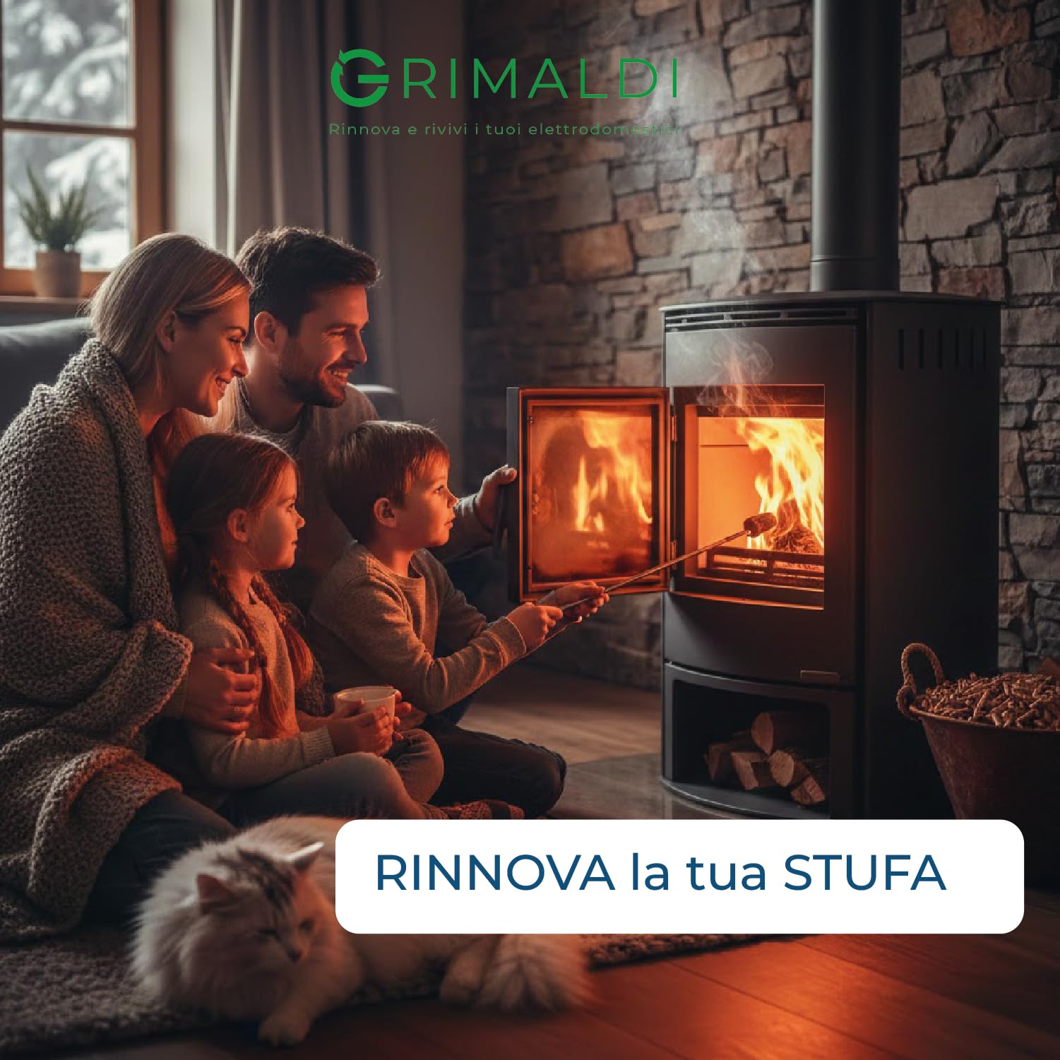 G GRIMALDI Candeletta Accensione Stufa a Pellet 280W 160 mm Ø 9,9 – Ricambio 110110018