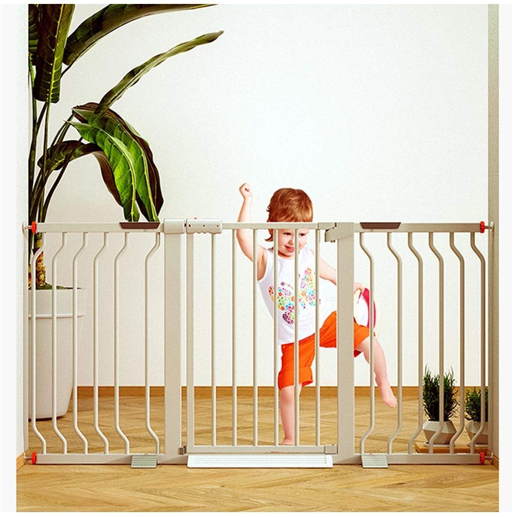 Generic Pet Playpens Bramki Bezpieczeństwo Metal Expandable Baby Brama Brama Auto-Close Ciśnieniowe Do Sypialni, Kuchnia, Nawyki, Balustrady Schody/180-187Cm