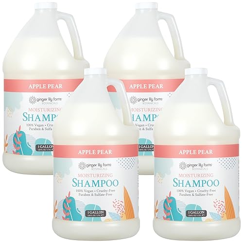 Miniatura 24 de Ginger Lily Farms Botanicals Champú hidratante para todo tipo de cabello, 100% vegano y libre de crueldad, aroma a pera de manzana, repuesto de 1
