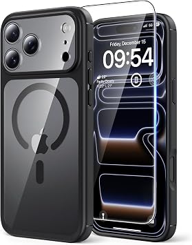 TAURI Coque Magnétique iPhone 17 Pro Noir