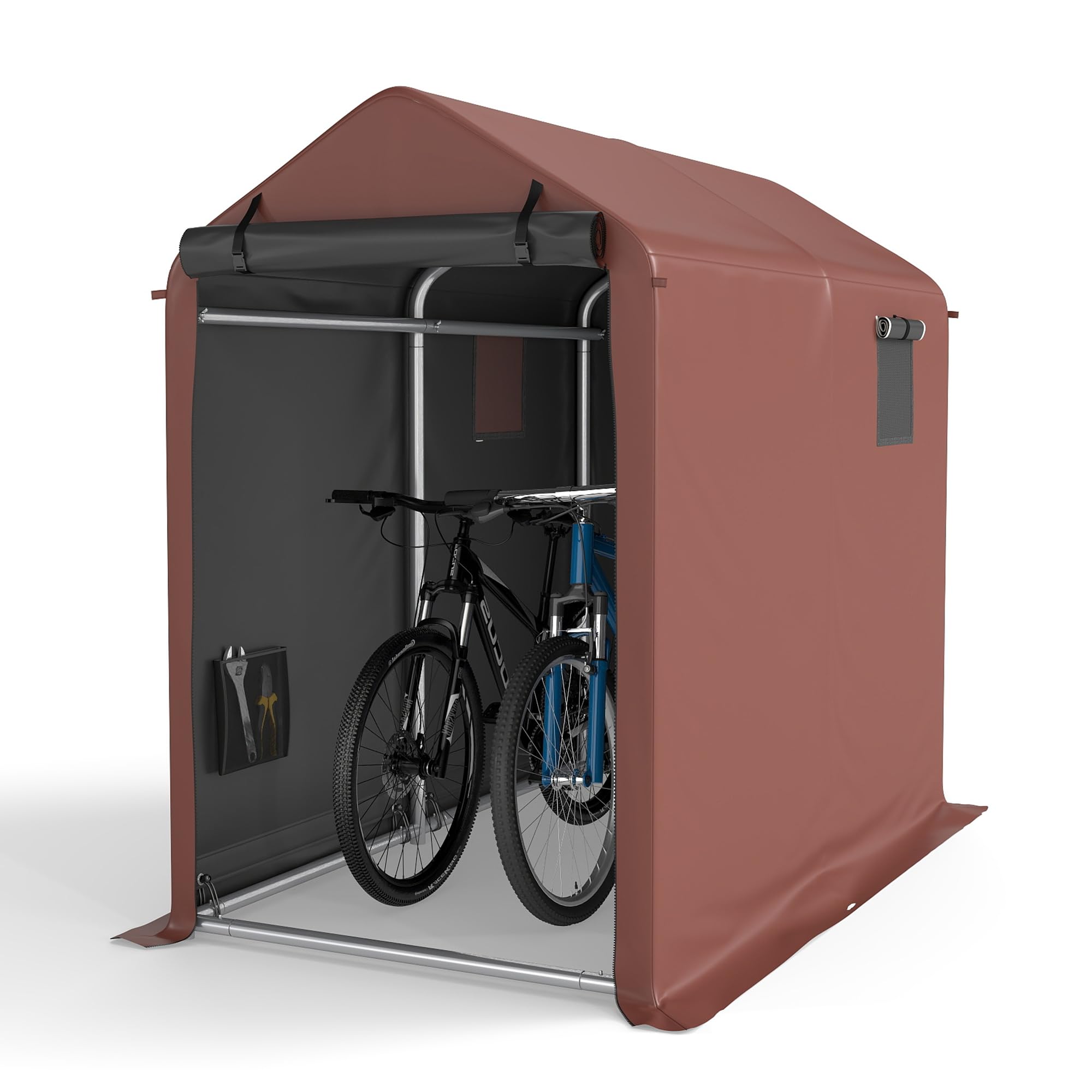 Amazon | COVERONICS サイクルハウス 1-3台用 自転車置き場 屋外