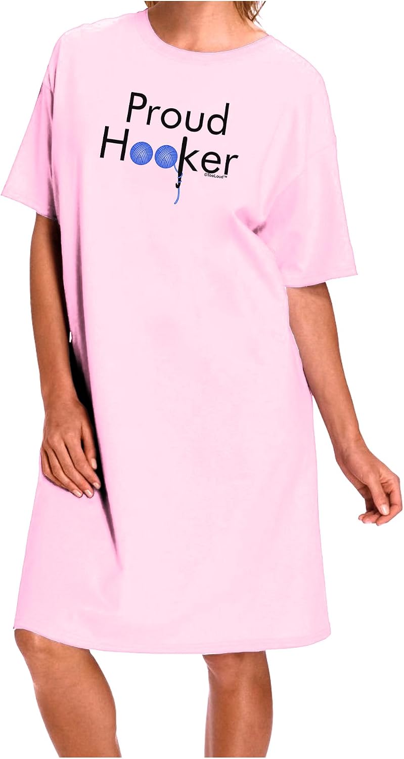 TOOLOUD Proud Hooker Adult Wear Around Short Sleeve Women's Night Shirt and Dress