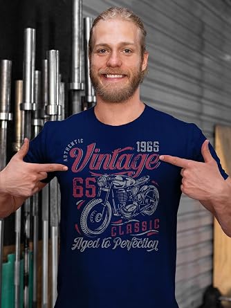 60th Birthday Shirt For Men - Classic 1965 Retro Design - Personalized Gift Idea - View #3