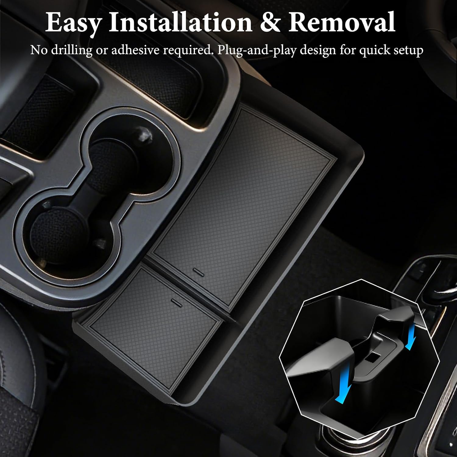 YPHUIKI Center Console Hanging Organizer for Chevy Silverado & GMC Sierra image 4