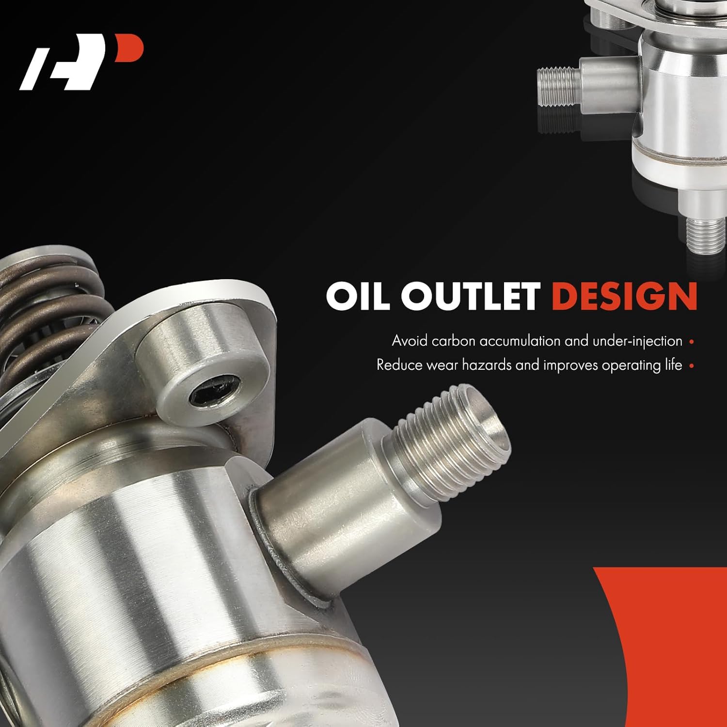 A-Premium High Pressure Fuel Pump Compatible with Cadillac CTS 2016-2019, XTS 2016-2019, ATS 2016-2019, 3.6L, Replace# 12666366, 12679089