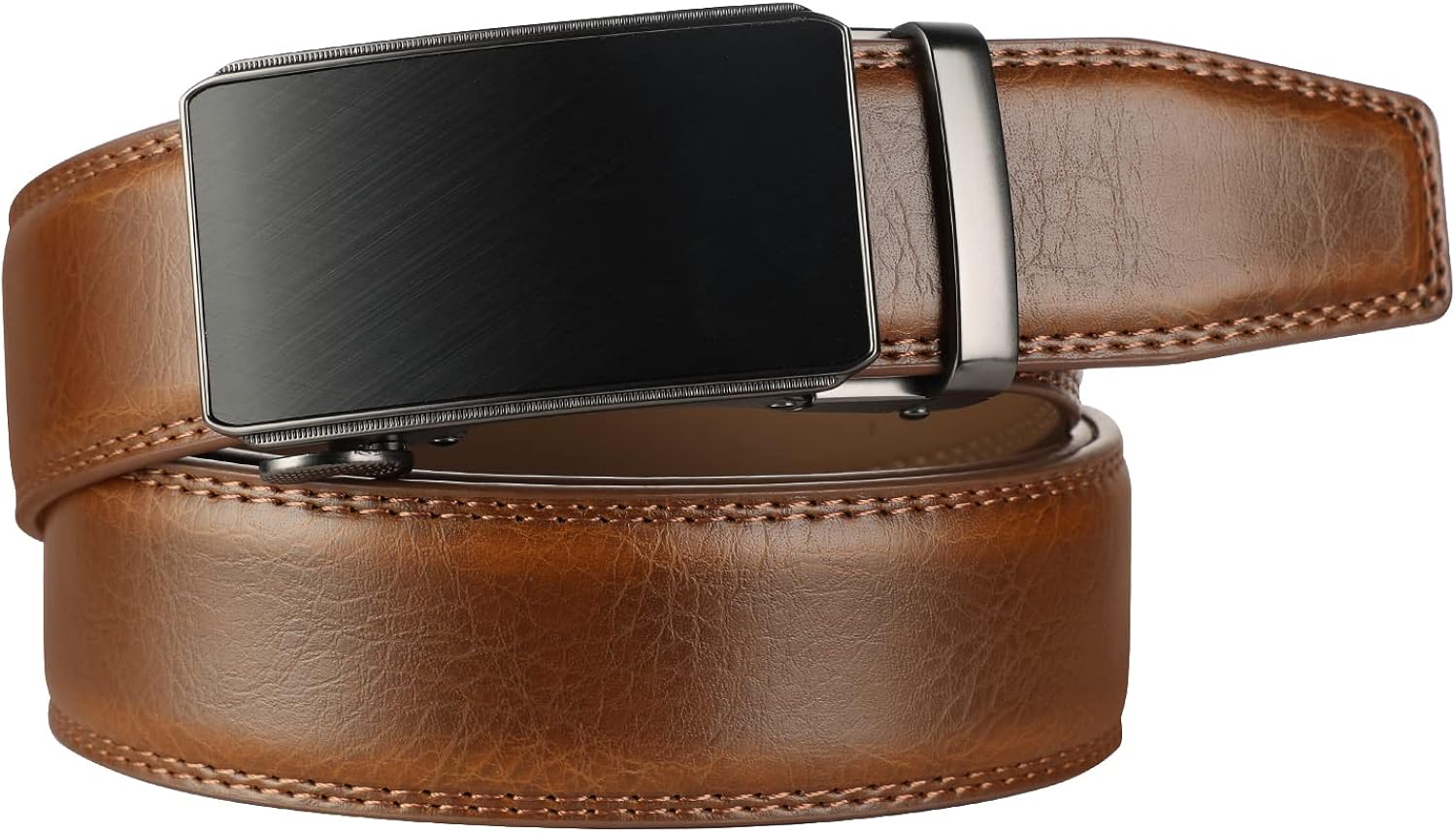 Vista 3 de Lavemi - Cinturón de cuero con hebilla automática, con elegante caja de regalo