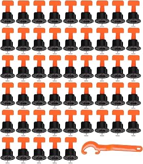 NIKTION 50 PCS Tile Leveling System Kit Tile Leveling Clip for Floor Wall Tiles Reusable Tile Levelling Tools multicolour Price In India