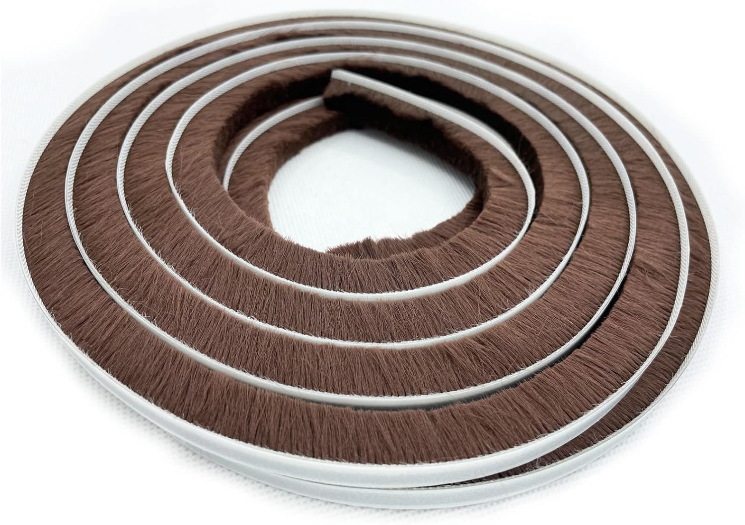 Weather Stripping Brush for Sliding Windows/Doors Frame Side,Pile Self Adhesive Weatherstrip Seal Strip Sealer Draft Stoppers (80ft x11/32 Backing x 11/32 Brush inch, Black)