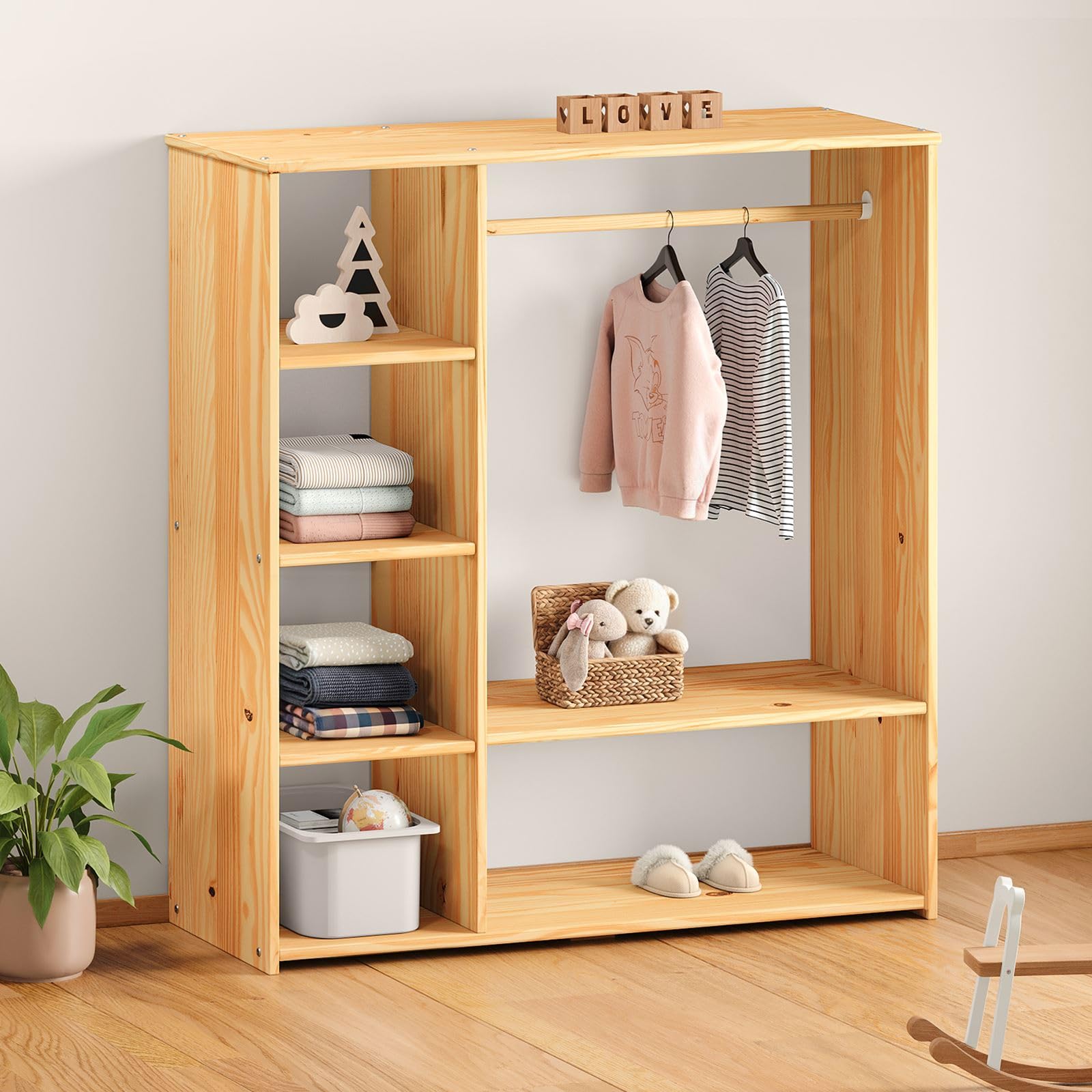 Armario Habitación Armario Infantil IDIMEX Rafael Con Barra Para