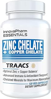 InnovaPharm ZINC CHELATE + Copper CHELATE - 120 Veg caps