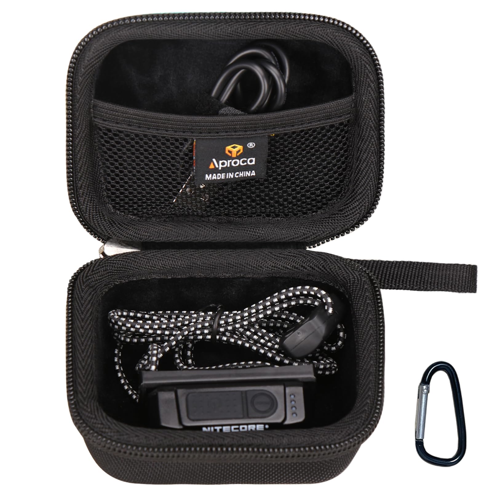 Aproca Portable Hard Storage Case, for Nitecore NU25 400 / NU30 500 / NU20 / NU43 Ultra Lightweight Headlamp and Accessories