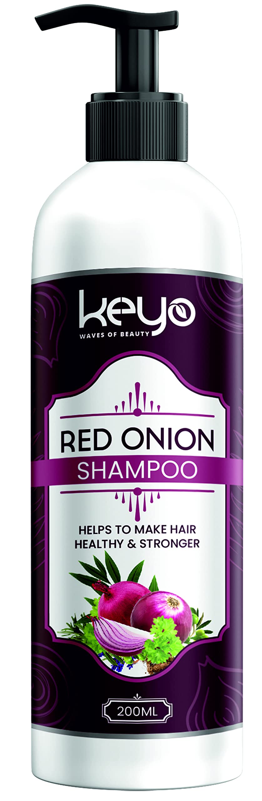 Keyo Advance Red Onion Hair Shampoo for Hair Growth & Hair Fall Control (800 ML)
