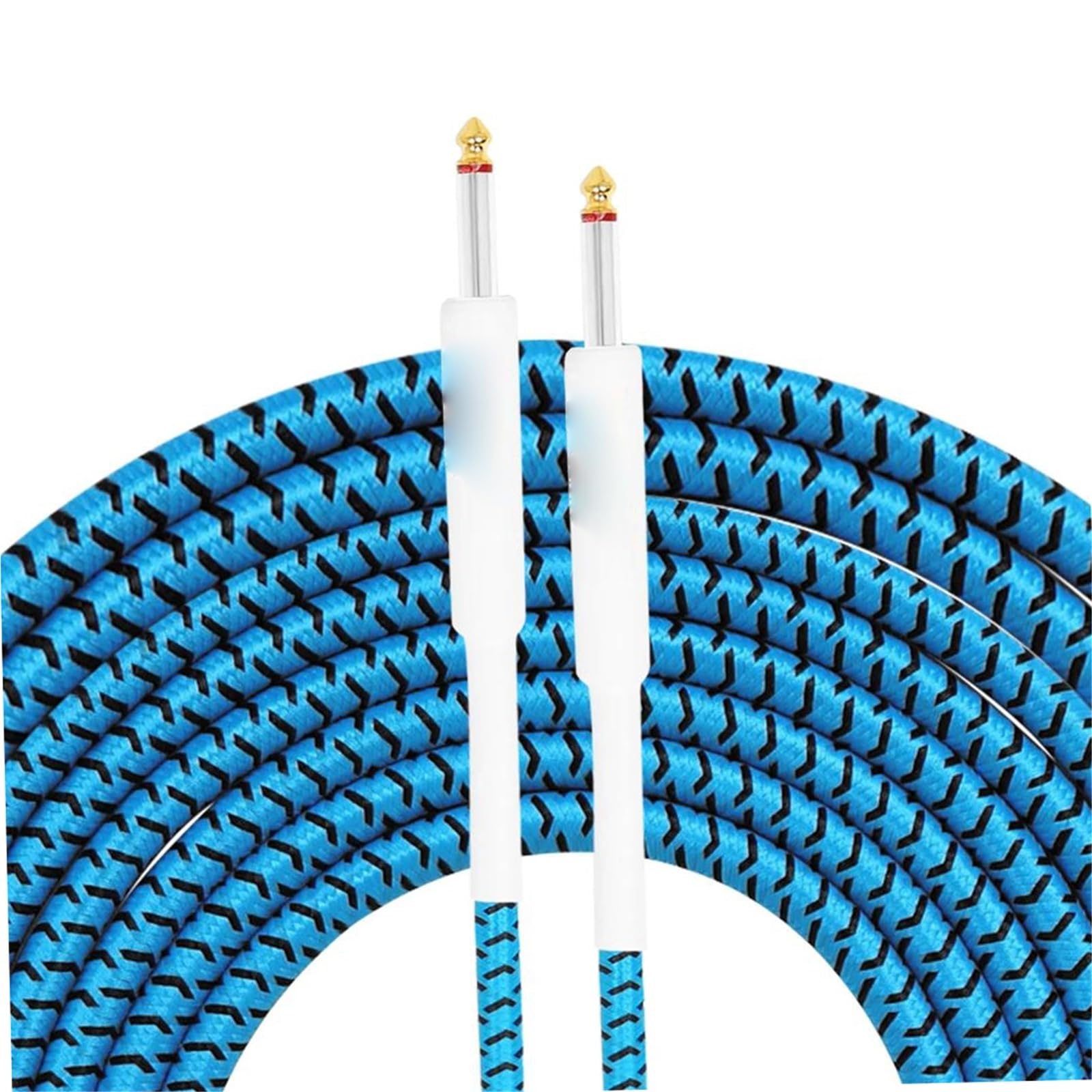 Kabel Do Gitary Podwójny Prosty Kabel Wyjściowy Z Redukcją Szumów 6,35 Mm Do Akcesoriów Gitary Elektrycznej I Basowej 10M(Type4)