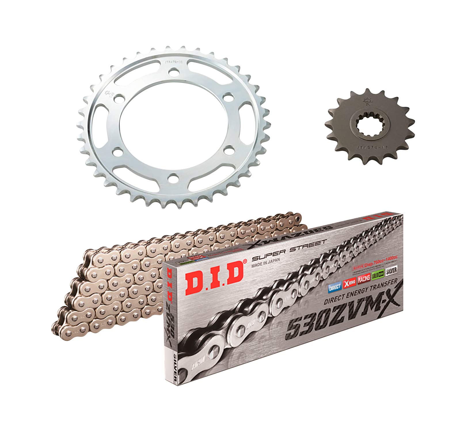 Amazon | D.I.D(大同工業) F/Rスプロケット 3点交換キット DY-08S