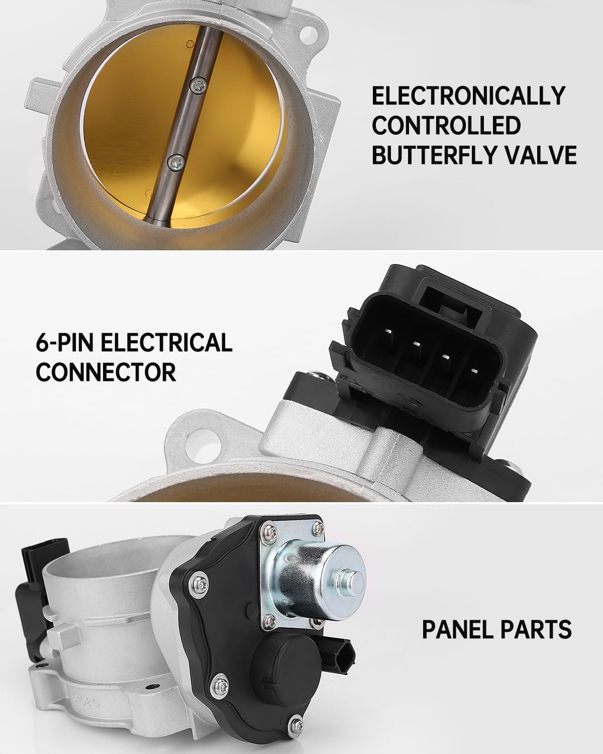 OKLPF Throttle Body Compatible with Ford Expedition, F-150,F-250 Super Duty, F-350 Super Duty, Lincoln Mark LT, Navigator V8 5.4L 2005-2014 Throttle Body Replace Number 8L3Z9E926A,6L3Z9E926A