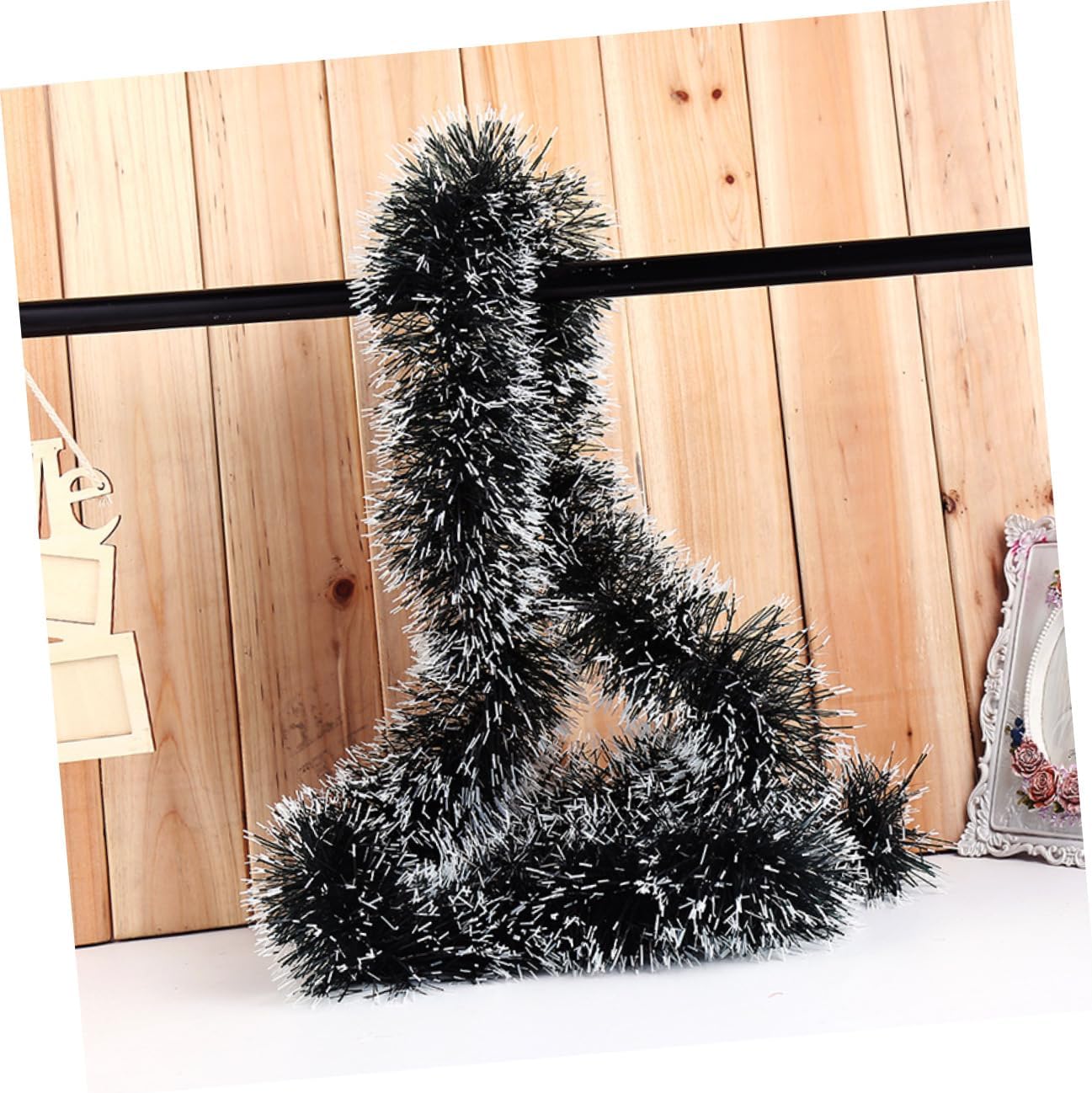 Luxury Christmas Tree Tinsel Icicles Plastic Ornaments Hanging Decorations Decorative Hanging Ornaments