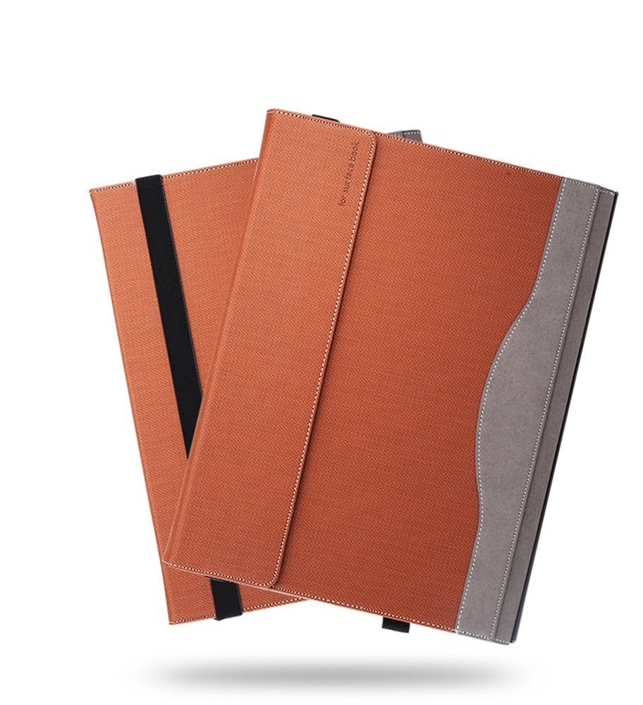 for Surface Book 2 Laptop Case, Detachable Protective Folio Case Cover for 15 Inch Microsoft Surface Book (15" Surface Book 2, Brown)