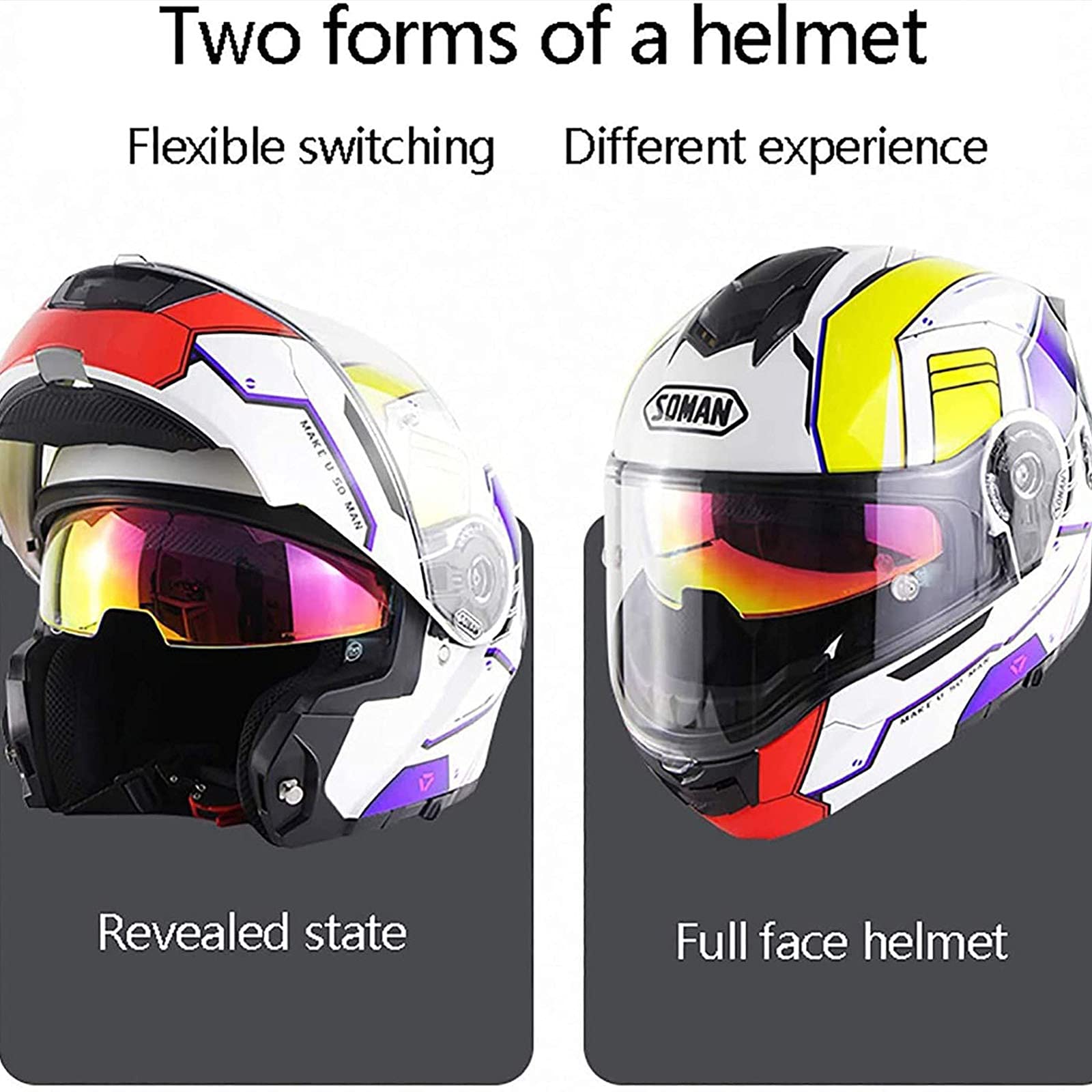 Test : casque moto CNNGU modulaire avec double visière