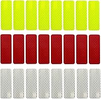 Vista 1 de 24 calcomanías reflectantes de seguridad, calcomanías reflectantes de alta visibilidad, cinta reflectante de seguridad de advertencia impermeable