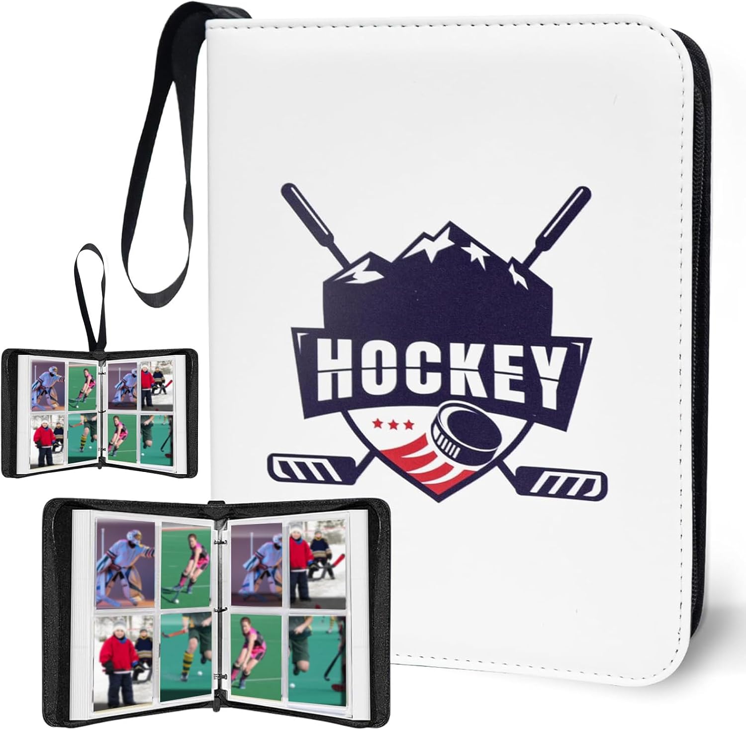 400 Pockets Multi-Sport Card Binder, Portable Trading Card Album with Removable Pages, Waterproof Storage Book for Collectors (9P-MC-1, 9 Pocket)