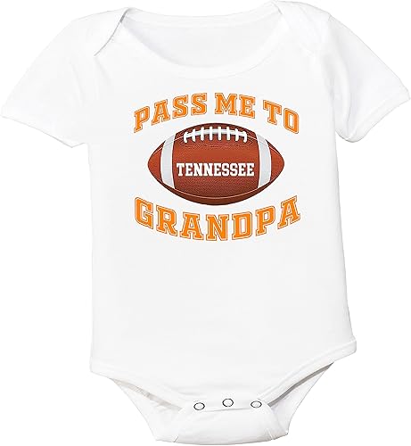 Body de bebé de fútbol Pass Me to GrandPa para fanáticos de Tennessee