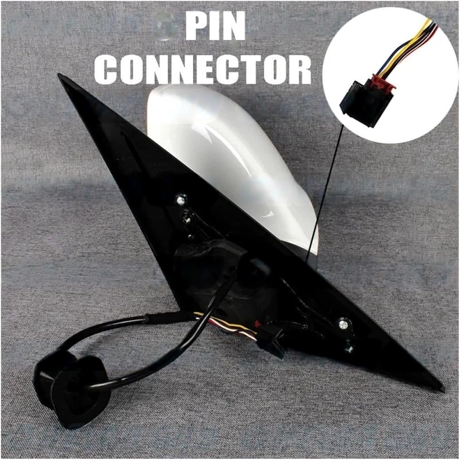 ホワイト塗装 加熱パワー調整リアビューミラーアセンブリ、Q5 2009 2010 2011 2012 2013 2014 2015