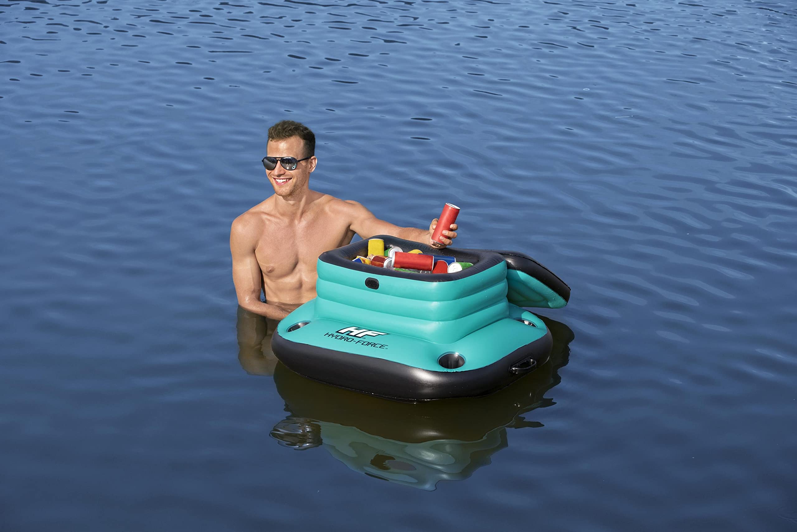Bestway 43191-4 Borsa frigo Galleggiante Gonfiabile Hydro-Force™ Glacial Sport Cooler da 35.7 L