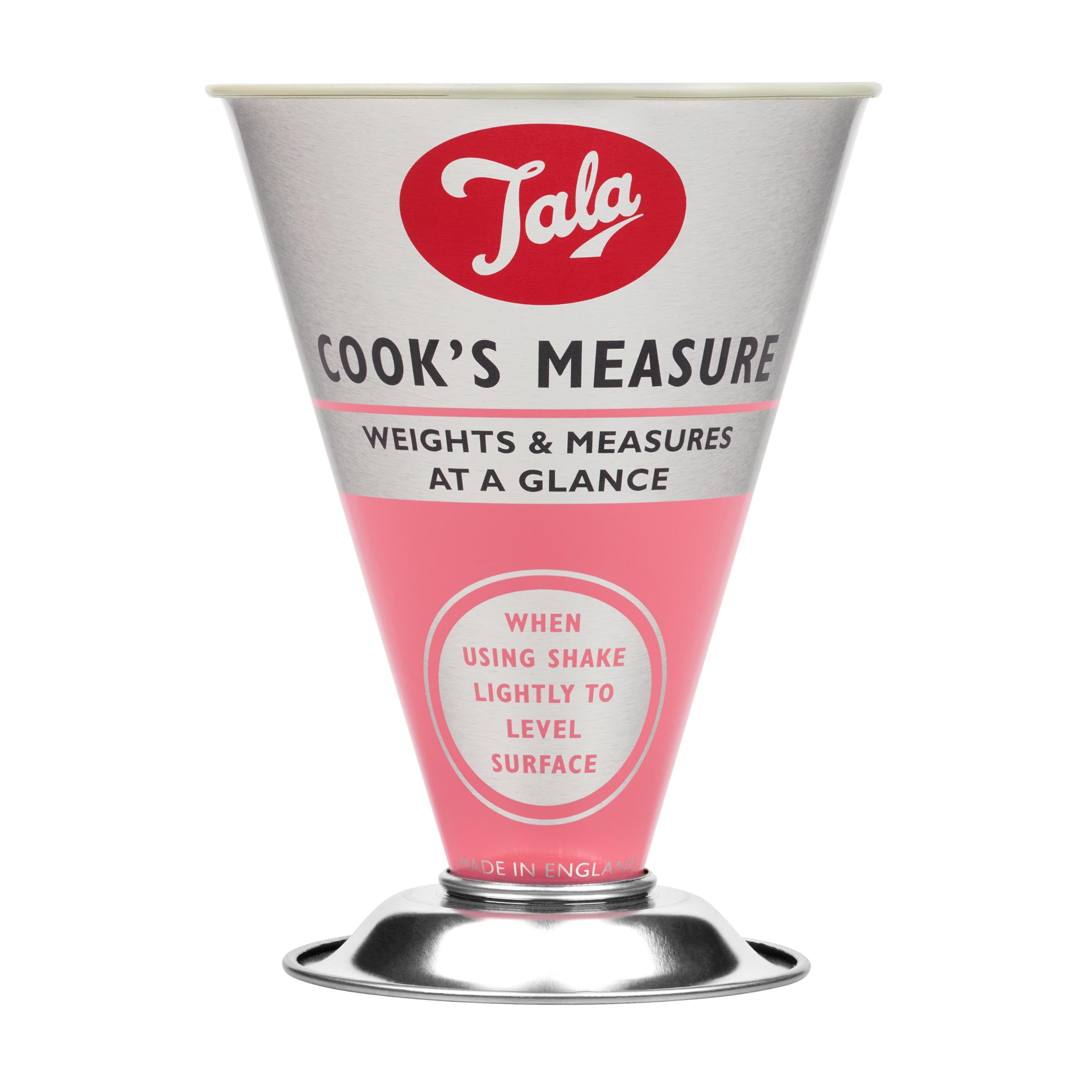 Tala Pink 1950'S Retro Cook Measure, Alternative and Easy Way to Measure a Wide Range of Food Products