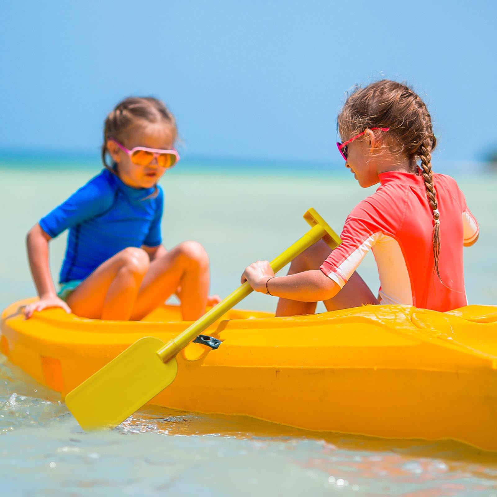 Pádel Kayak Tamaño Pequeño | Rames Canoa Bebé - Pádel de Canoa Portátil de 70 Centímetros para Niños y Niñas Actividades Acuáticas Kayak y Remo en