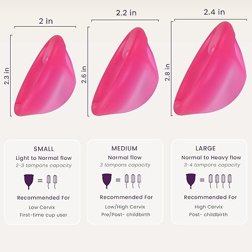 Miniatura 5 de Ecoblossom Disco menstrual reutilizable  Copa menstrual  Disco de período suave para mujeres diseñado con pestaña, taza de silicona de grado médico