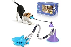 Double Suction Cup Dog Toy: Engage Your Furry Friend with Tug of...