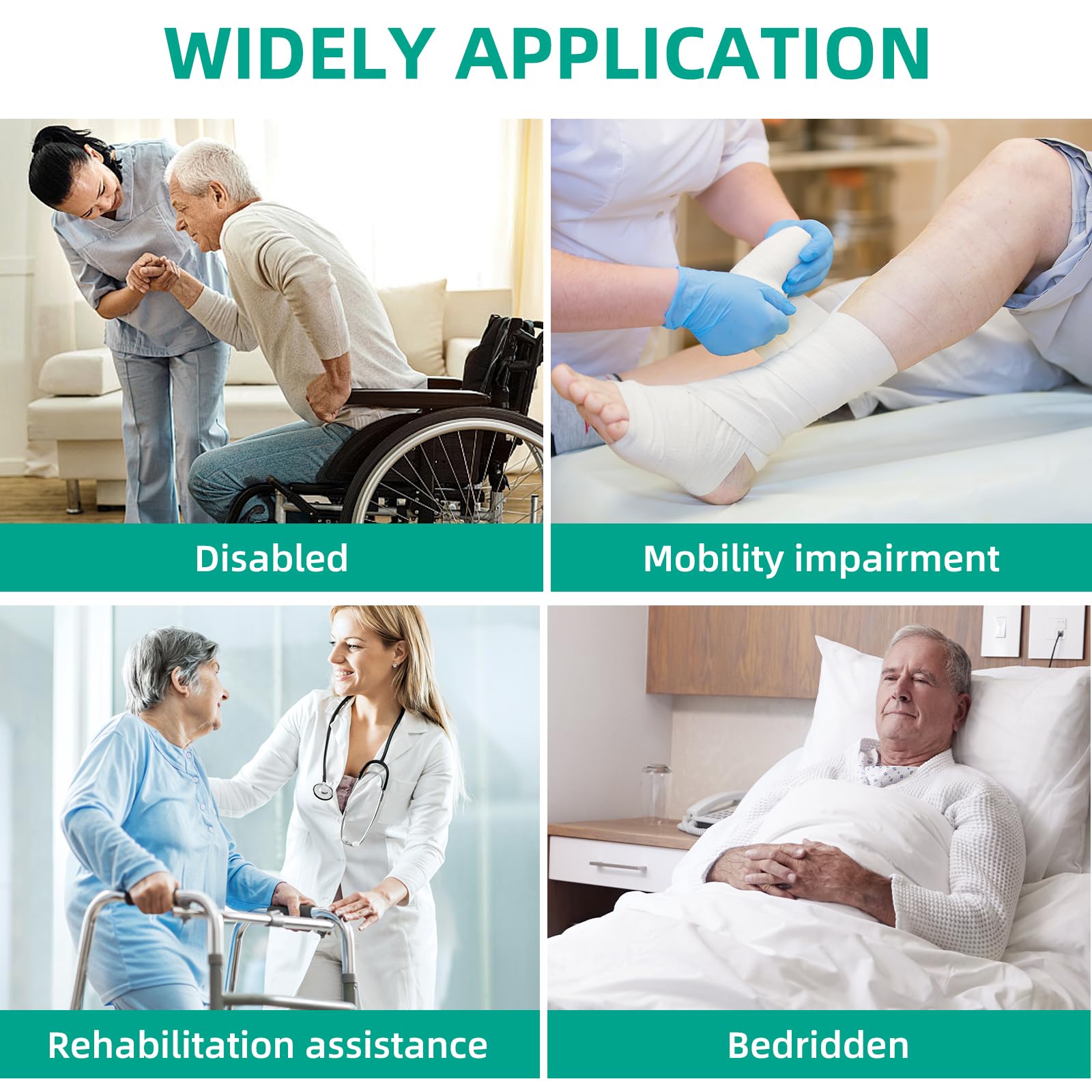 Eslinga De Transferencia, Cinturón Transferencia Para Ancianos Y Discapacitados, Elevación Pacientes, Traslado Cama Resistente, Correa Personas